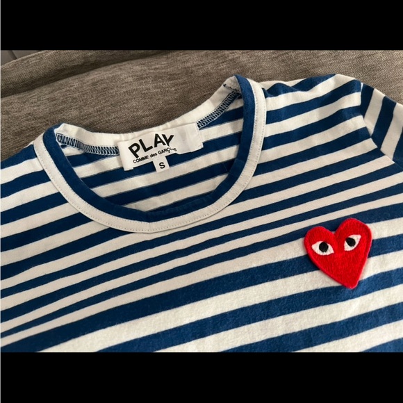 Comme des Garçons PLAY Long-Sleeve Striped T-Shirt - Picture 3 of 5